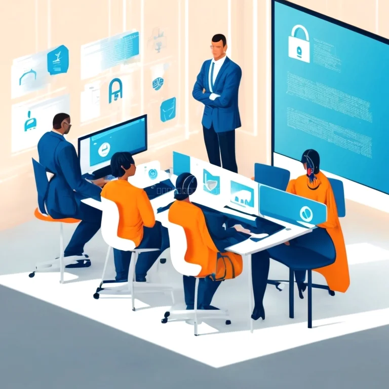 Cybersecurity Kurs Teilnehmer am Computer